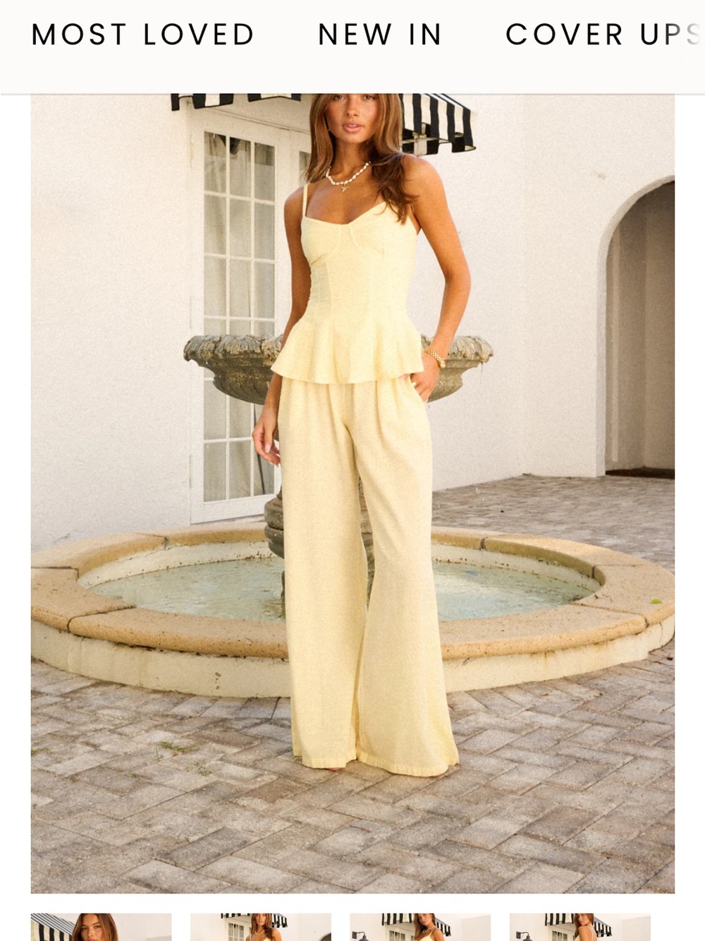 Blanco by nature, l, butter pant